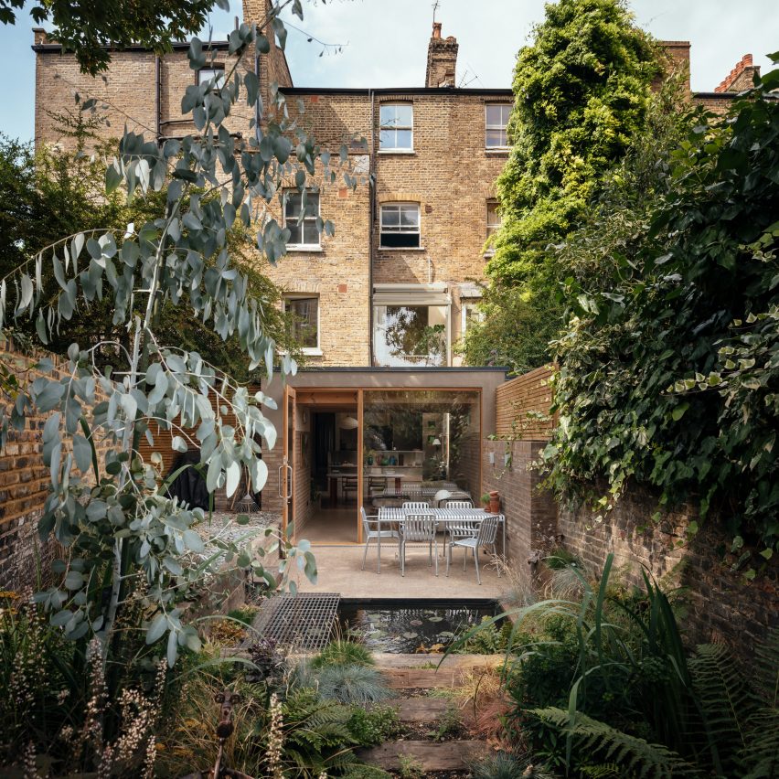 Exterior of Walled Garden house extension by Nimtim Architects