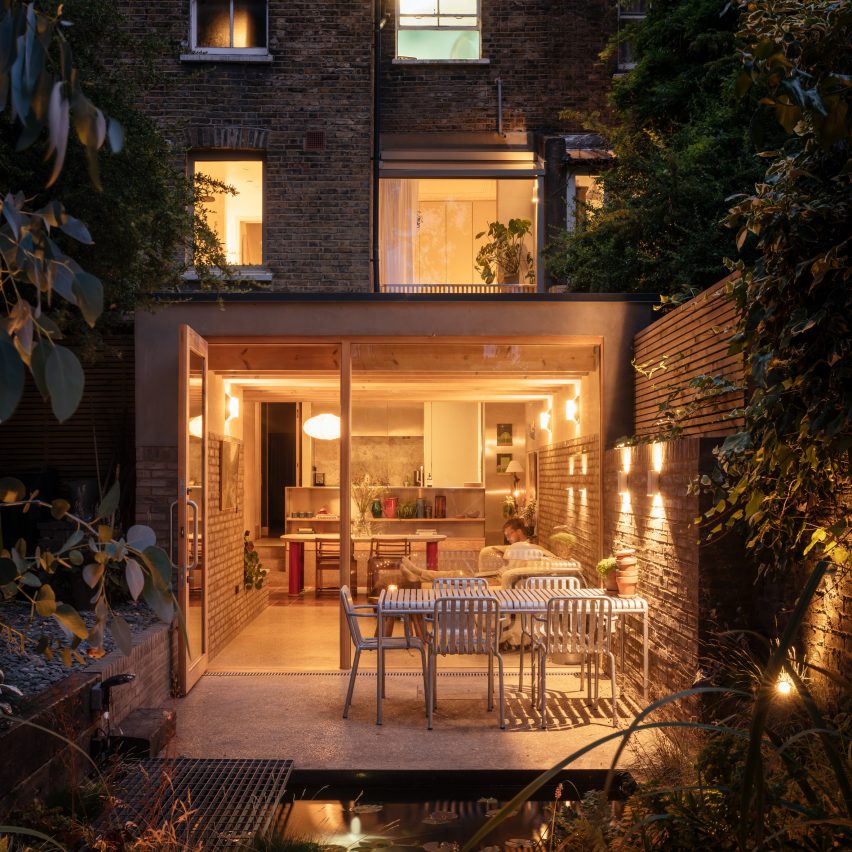 Exterior of Walled Garden house extension by Nimtim Architects