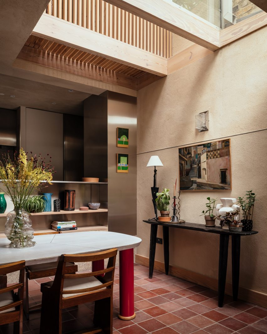 Interior of Walled Garden house extension by Nimtim Architects