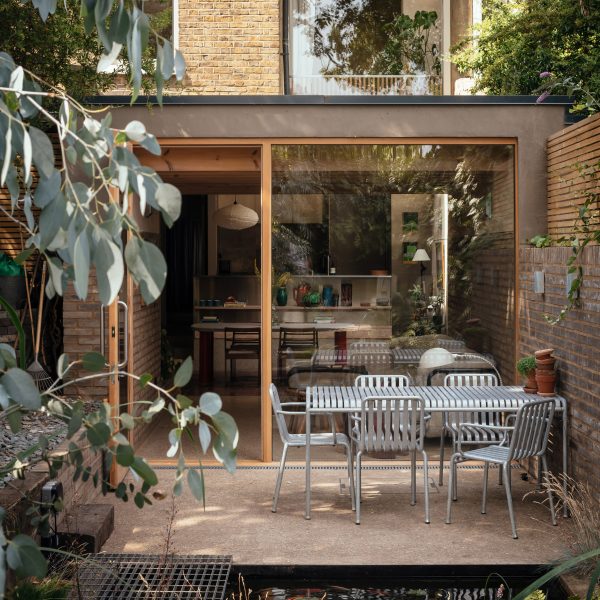Exterior of the Walled Garden house extension by Nimtim Architects