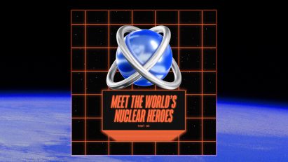 AI generated branding for nuclear energy