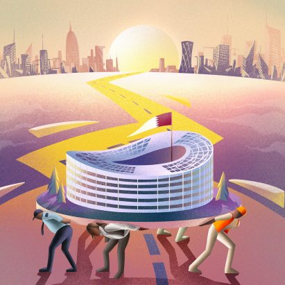 Cover of Amnesty International report about World Cup 2022