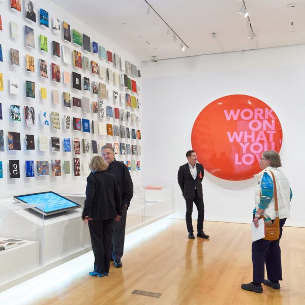 Photo of room with books on the wall