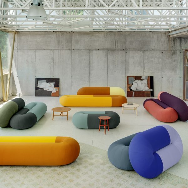 Loop and Link displayed in an interior, featuring various colours and sizes