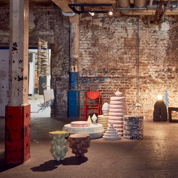 Photo of sculptures in showroom