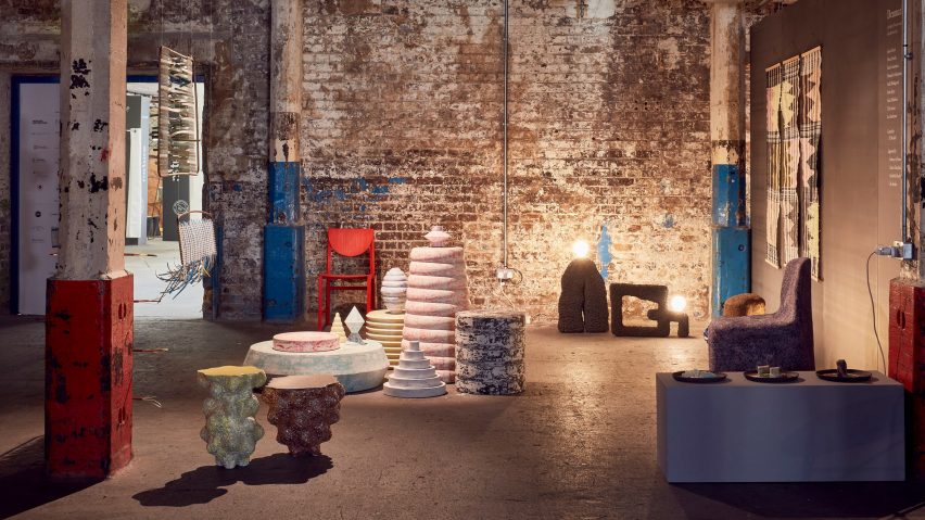 Photo of sculptures in showroom