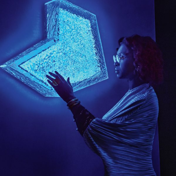 Photograph of the design besides an installation