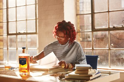 Chrissa Amuah researching at her desk