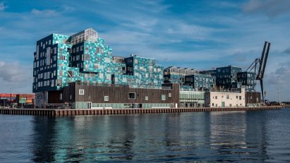 A photograph of Copenhagen's waterfront