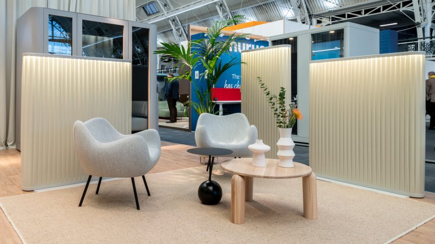 Photo of a showroom at a trade show