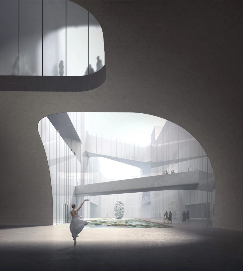 Wuxi Art Museum public passageway