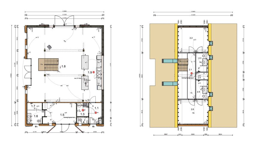 Floor plans, Barn at the Ahof by Julia van Beuningen