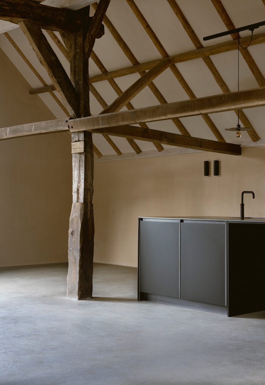 Kitchen in Barn at the Ahof by Julia van Beuningen