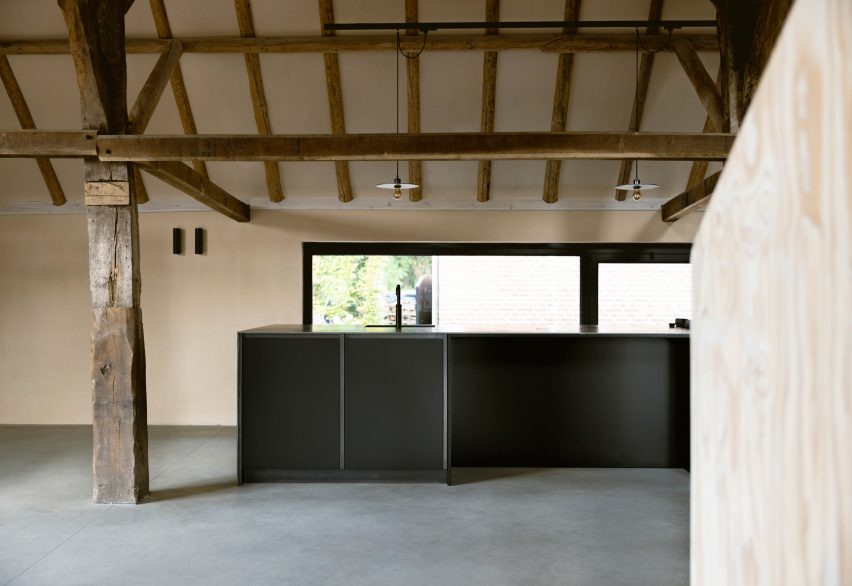 Kitchen in Barn at the Ahof by Julia van Beuningen
