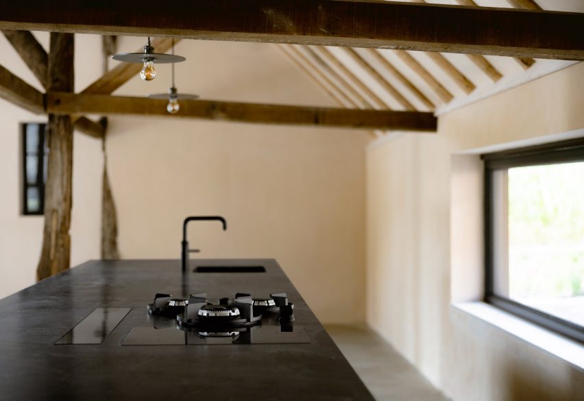 Kitchen in Barn at the Ahof by Julia van Beuningen