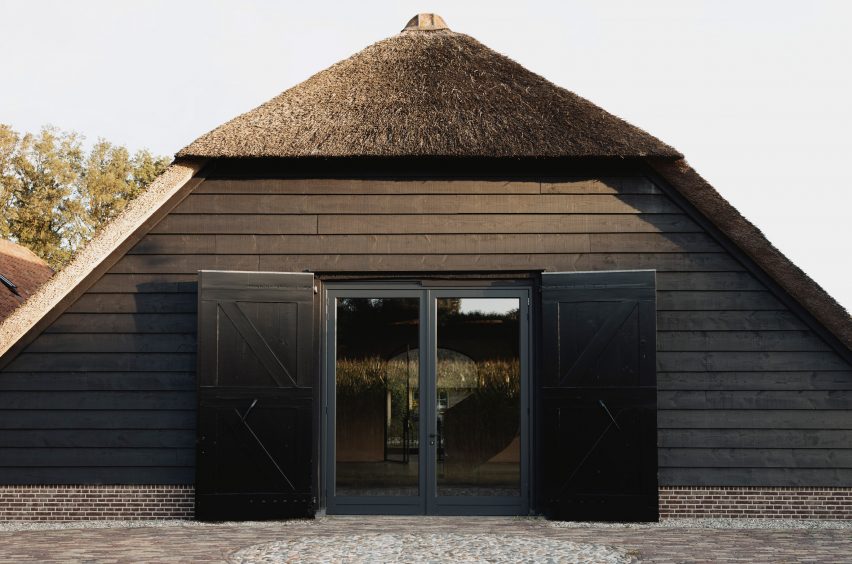 Glass doors to Barn at the Ahof by Julia van Beuningen