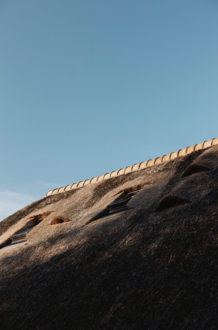 Thatched roof of Barn at the Ahof by Julia van Beuningen