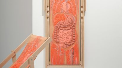 Anatomic chair by Nynke Tynagel features human anatomy