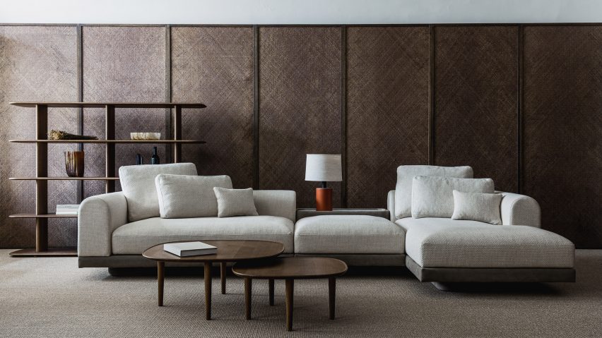 Aqueduct modular sofa by Poiat