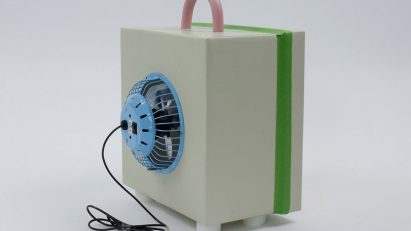 Air-It-Yourself air purifier by Jihee Moon from Newtab-22 made from shoe box
