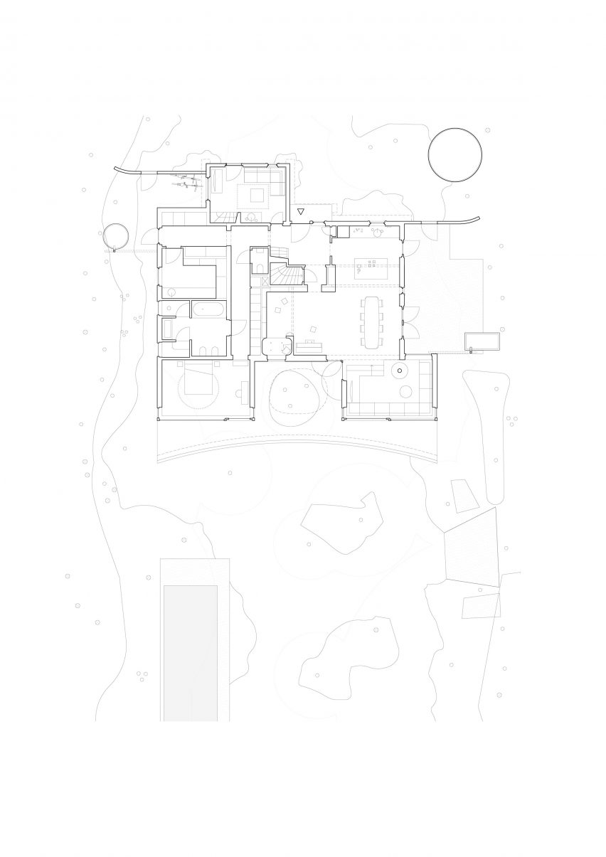 Ground floor plan of BD House