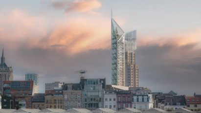 Studio Libeskind's extension design for art deco Boerentoren tower