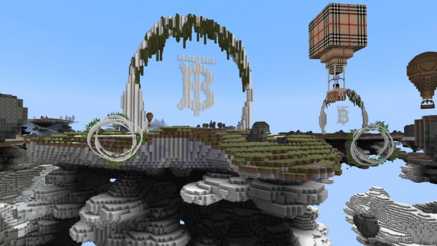 A Burberry video game world