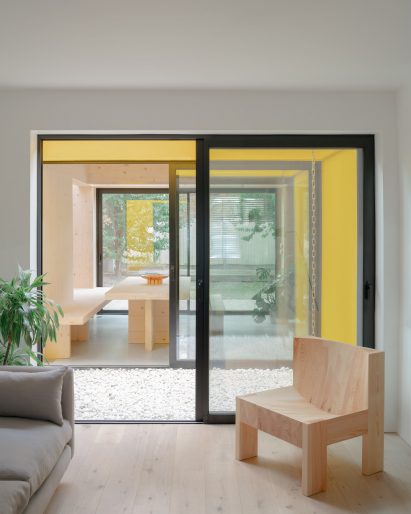 Internal courtyard of London residence