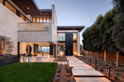 Stone and glass house