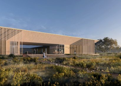 Rendering of Wooden Burden Center