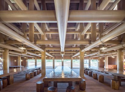 Interior of the Farmer's Restaurant in Japan