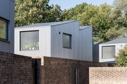Sawtooth roofs of Forest Houses in London