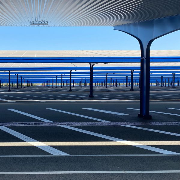 Solar car park at Disneyland Paris in France