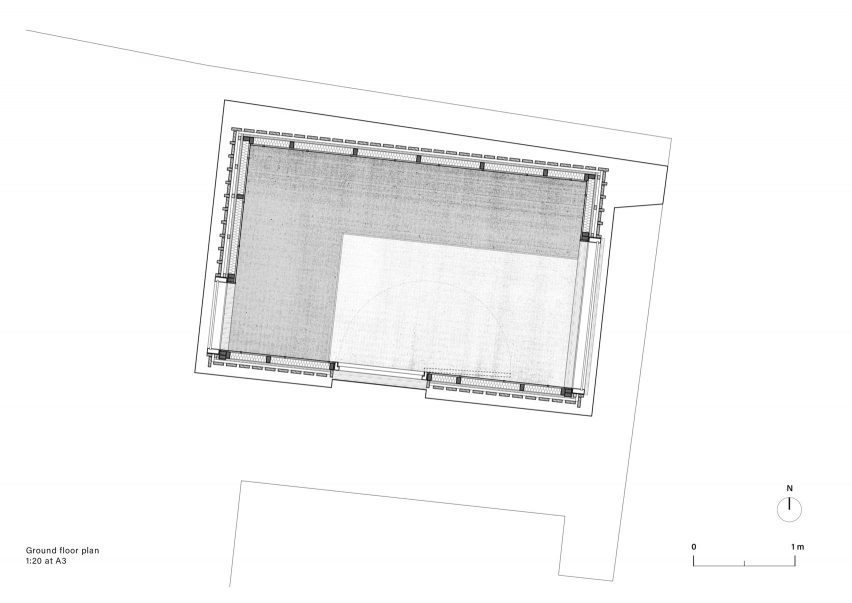 Floor plan, The Garden Studio by Michael Dillon of AOMD