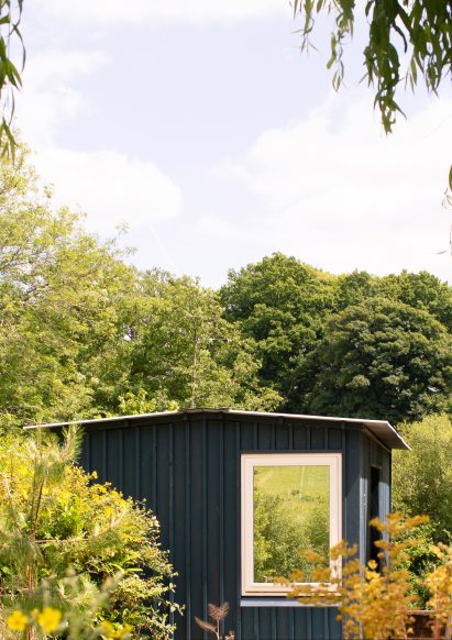 Rear view of home office by Michael Dillon of AOMD