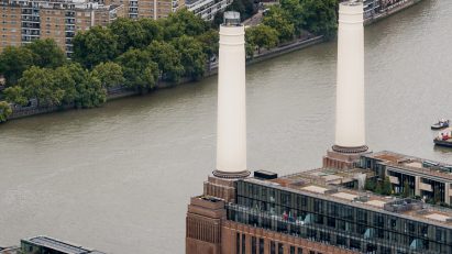 Lift 109 attraction in Battersea Power Station chimney by Ralph Appelbaum Associates and WilkinsonEyre