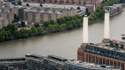 Lift 109 attraction in Battersea Power Station chimney by Ralph Appelbaum Associates and WilkinsonEyre
