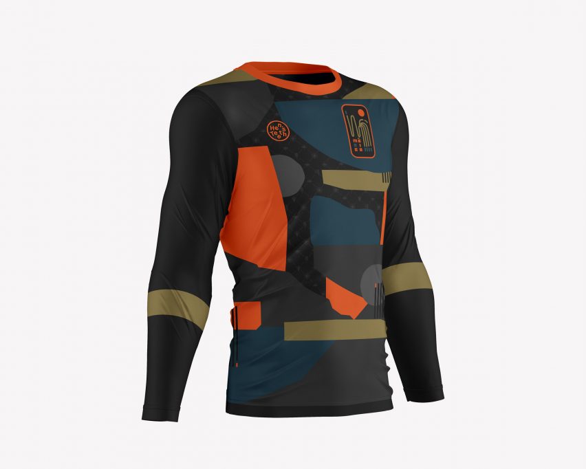 A long sleeved football jersey