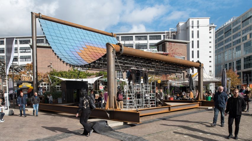 Solar Pavilion at Dutch Design Week by V8 Architects and Marjan van Aubel Studio