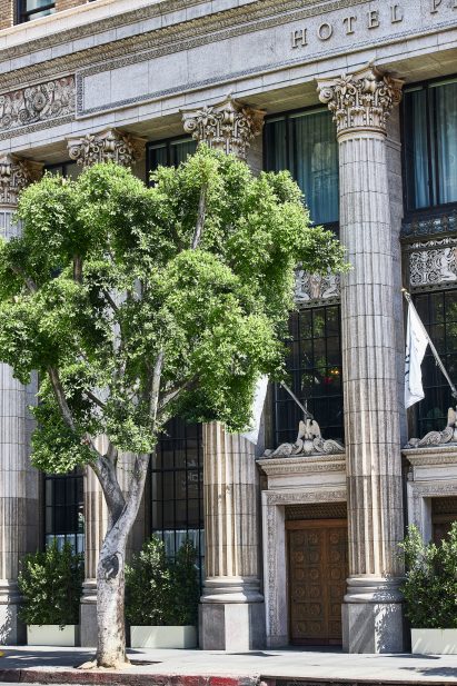 The hotel occupies the neoclassical Giannini Building