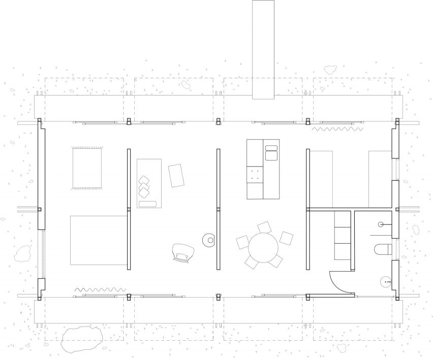 Floor plan of House Tjurpannan by HelgessonGonzaga