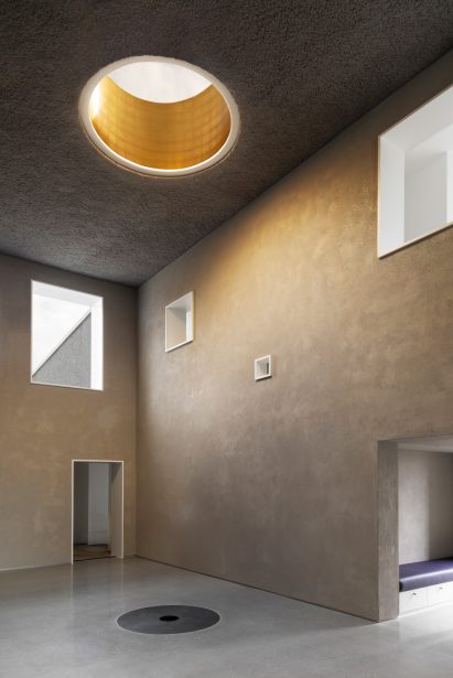 Hall of Hundred Acre Wood house by Denizen Works
