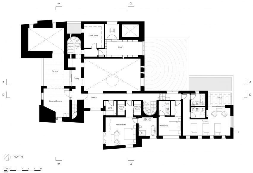 First floor plan of Hundred Acre Wood by Denizen Works
