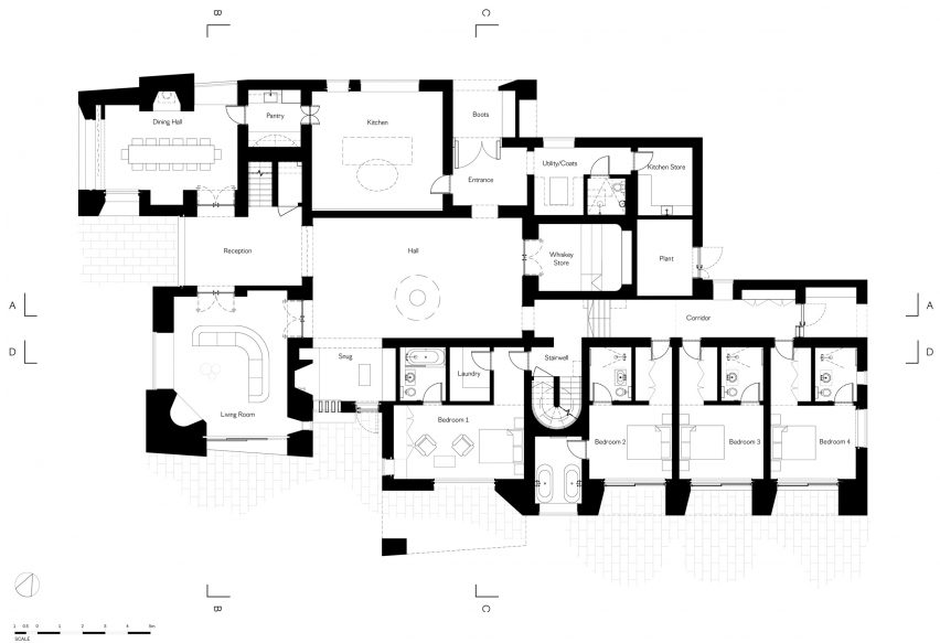 Ground floor plan of Hundred Acre Wood by Denizen Works