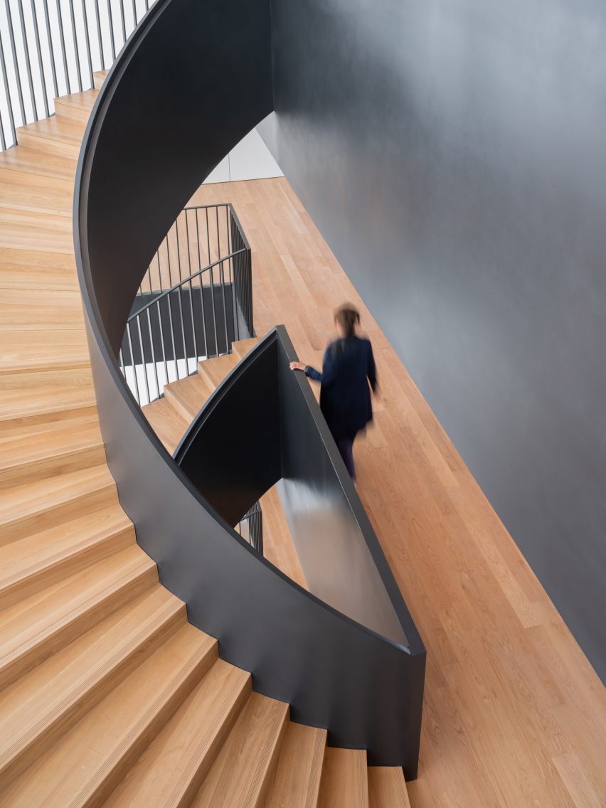 Interior of InDéfense office and Hôtel OKKO by 3XN in Paris