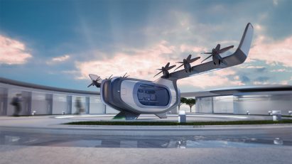 Visualisation of helicopter-type vehicle