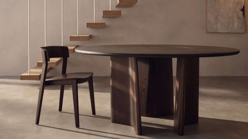 Chair beside table