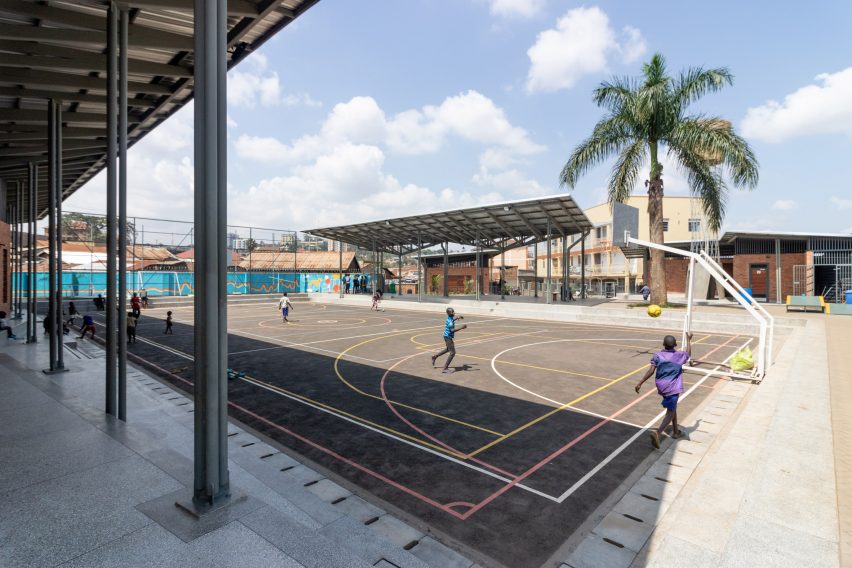Exterior of Kampala Community Centre by Kéré Architecture