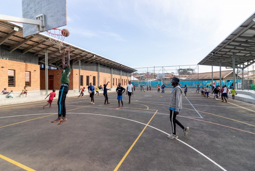 Exterior of Kampala Community Centre by Kéré Architecture