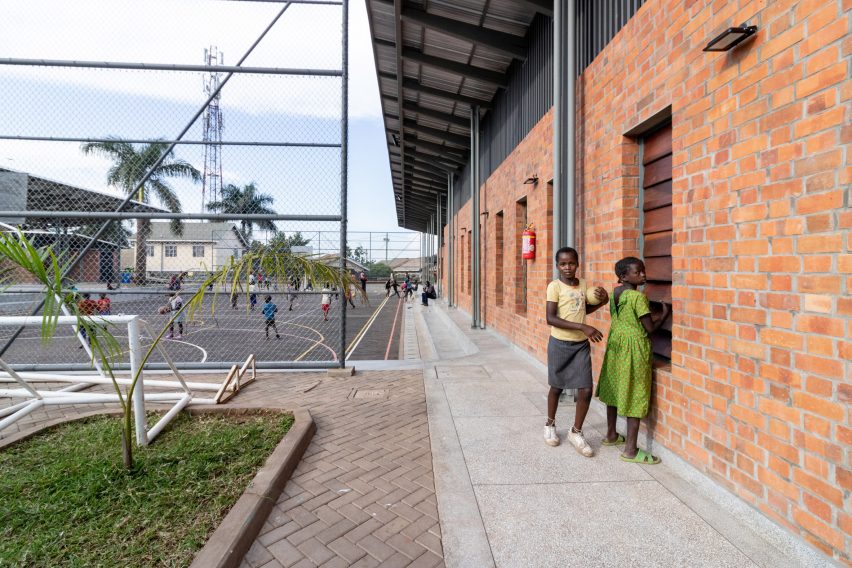 Exterior of Kampala Community Centre by Kéré Architecture